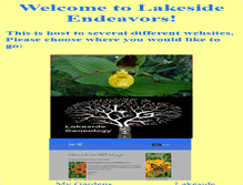 Tablet Screenshot of lakesideendeavors.com